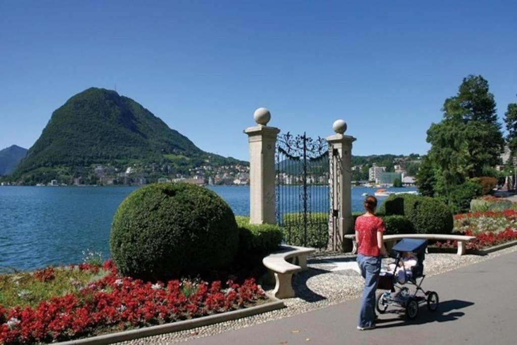 Appartamento Centrale Con Wifi E Posteggio Privato Gratis! Lugano Exterior foto